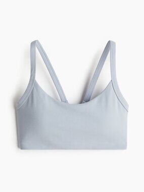 (NWT) H&M - light blue medium support sports bra with SoftMove (XL)